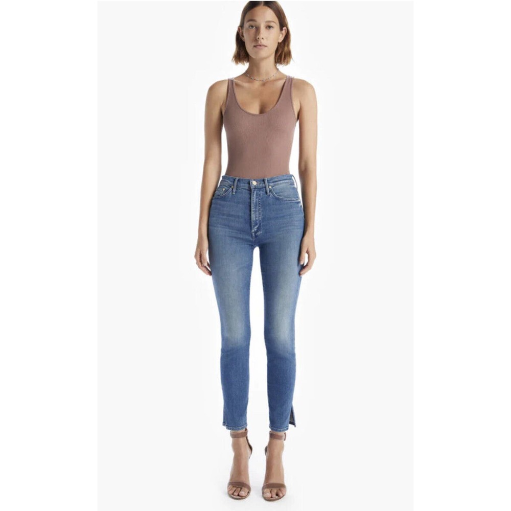 Mother The Swooner Skinny Ankle Slice In I Wet My Plants Denim Jeans Size 29 W21